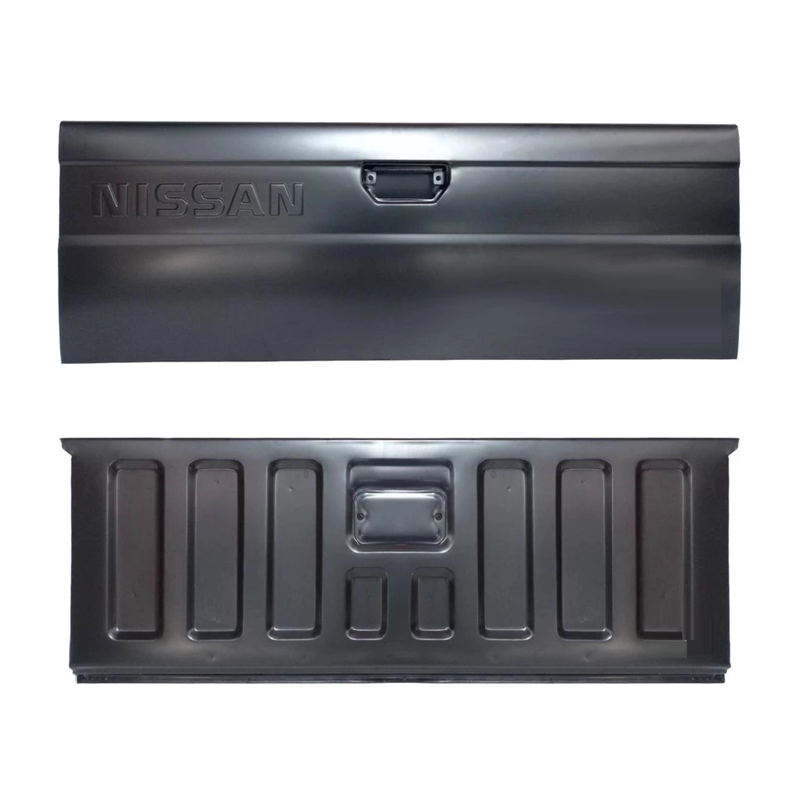 ฝาท้าย NISSAN BIG-M(บิ๊กเอ็ม) รุ่นเปิดกลาง เหล็กดำ(หนาเทียบแท้ ไม่ทำสี) ปี1987-1997 -เลือกรูปแบบ-