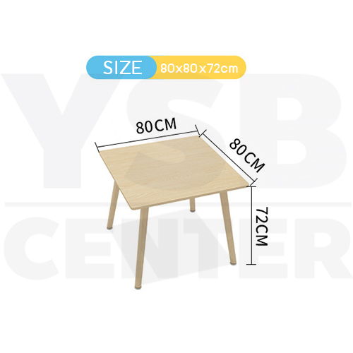 โต๊ะ โต๊ะอาหาร โต๊ะกินข้าว โต๊ะอเนกประสงค์ ทรงสี่เหลี่ยมจัตุรัส ขนาด 80 x 80 x 72 cm.