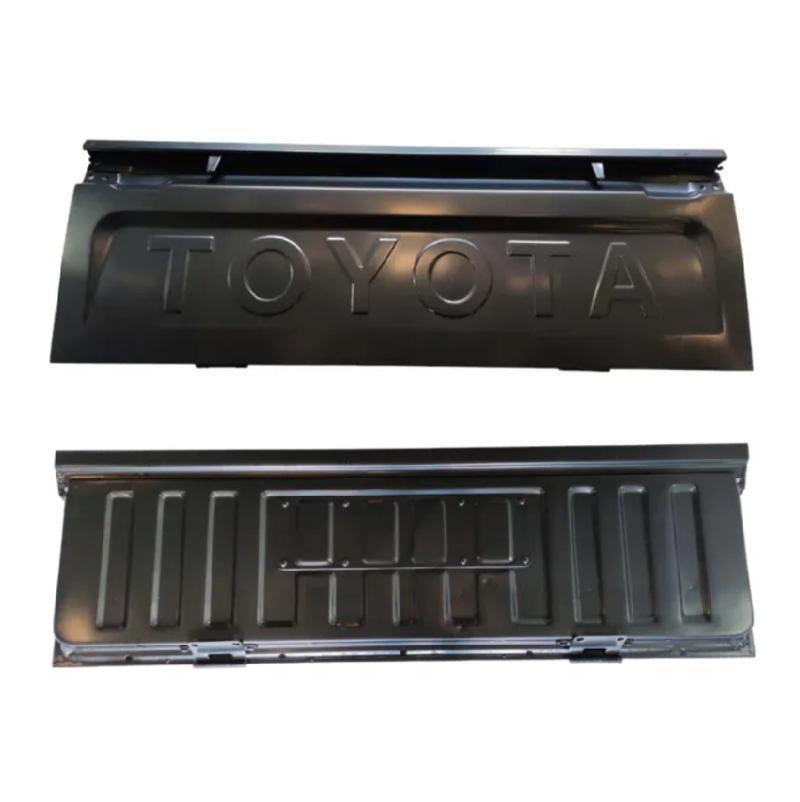 ฝาท้าย TOYOTA MTX(ไมร์ตี้เอ็กซ์) รุ่นเปิดข้าง มีตัวหนังสือ เหล็กดำ(หนาเทียบแท้ ไม่ทำสี) -กรุณาเลือกแบบ-