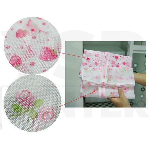 Set 2 ชิ้น ถุงซักผ้า ถุงซักถนอมผ้า ถุงตาข่ายซักผ้า ถุงซักชุดชั้นใน พิมพ์ลาย คละไซส์ รุ่น B703-2PC