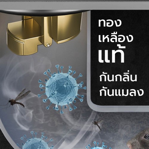 รางระบายน้ำ สแตนเลส304 Premium กันกลิ่น กันแมลง ลายเส้นสแตนเลสตันไม่กลวง CL0137 - CL0142