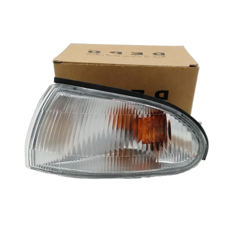 ไฟมุม MITSUBISHI LANCER E-CAR(อีคาร์) โคมขาว พร้อมขั้ว+หลอด ปี1992-1995 (งานแท้ DEPO) -ราคาต่อดวง-