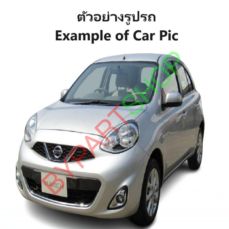 กระจกมองข้าง NISSAN MARCH(มาร์ช) รุ่นปรับไฟฟ้า 3สาย ฝาครอบสีดำ(งานไม่ทำสี) ปี2010-2021 -ราคาต่อข้าง-