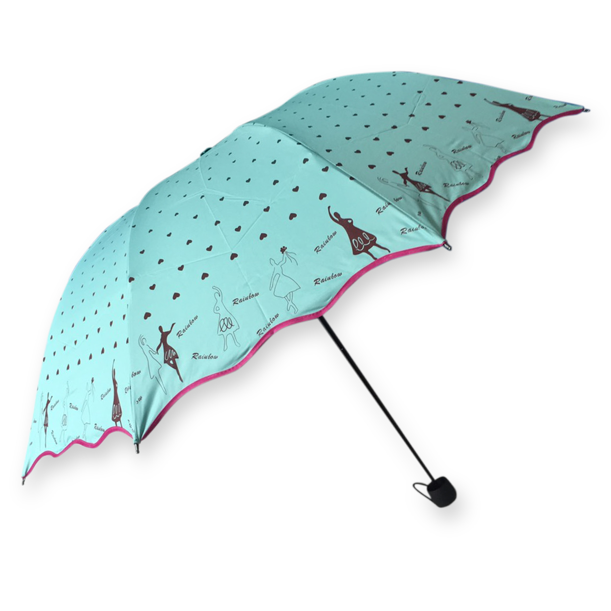 ร่มโค้งแฟชั่น ยูวีดำ รหัส 8036