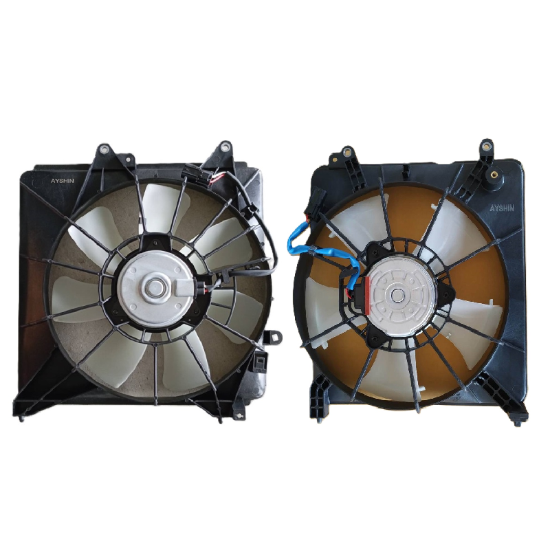 บังลมหม้อน้ำ(แพ็คคู่ฝั่งหม้อน้ำ+ฝั่งแอร์) HONDA JAZZ(แจ๊ส) Gen2 GE พร้อมใบพัดลม+มอเตอร์ ครบชุด ปี2008-2013