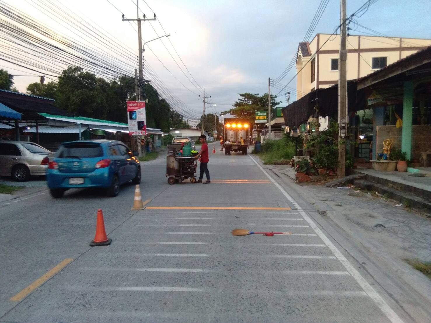 เส้นสะเทือนชลอความเร็วในจังหวัดโคราช