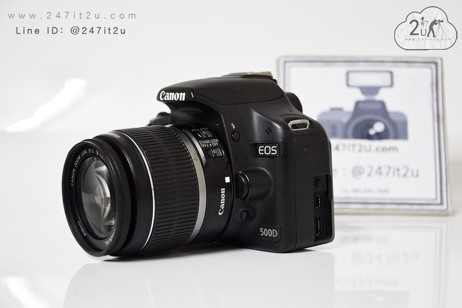 กล้อง Canon 500D + เลนส์ 18-55 mm is ii