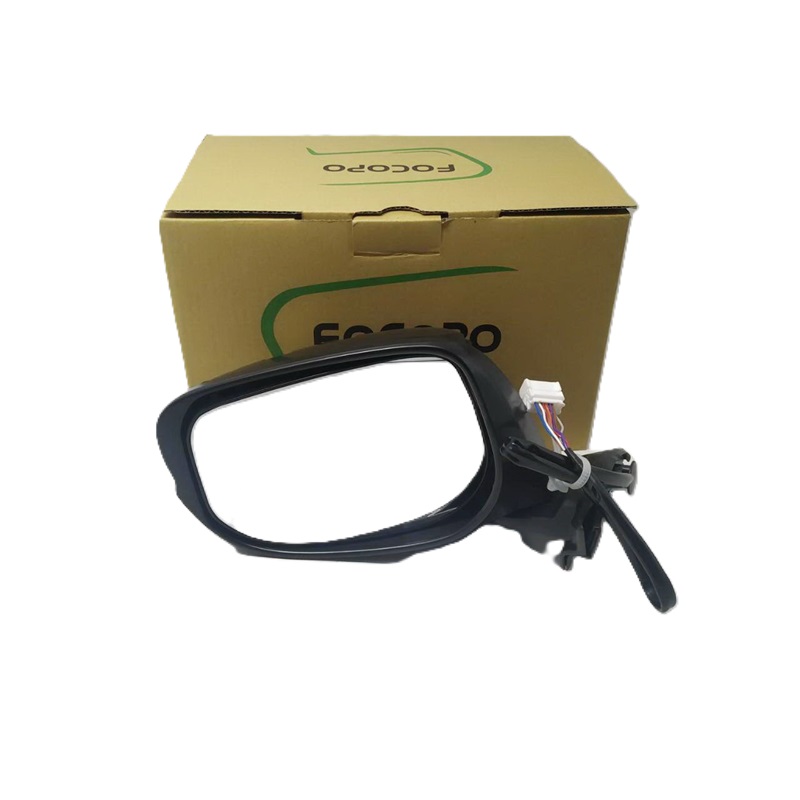 กระจกมองข้าง HONDA JAZZ(แจ๊ส) GE,MC รุ่นปรับ+พับไฟฟ้า มีไฟเลี้ยว 7สาย สีดำ(งานไม่ทำสี ) ปี2008-2013 -ราคาต่อข้าง-