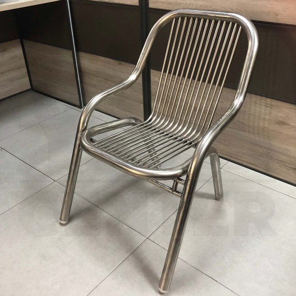 เก้าอี้ สแตนเลส ทานอาหาร ร้านกาแฟ แข็งแรง รับน้ำหนักได้เยอะ YL0285-SH79.5-ST