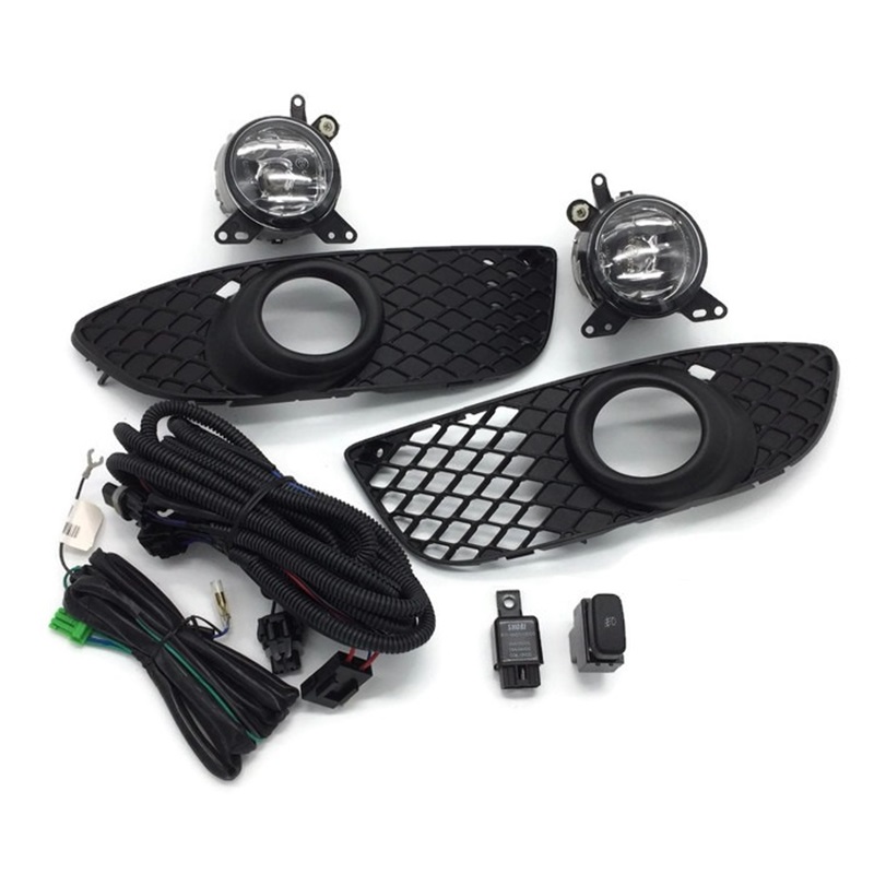 ไฟตัดหมอก/ไฟสปอร์ตไลท์ MITSUBISHI LANCER(แลนเซอร์) EX ฝาครอบดำ ปี2008-2012 (ครบชุด) (รับประกัน 6เดือน) (MB282)