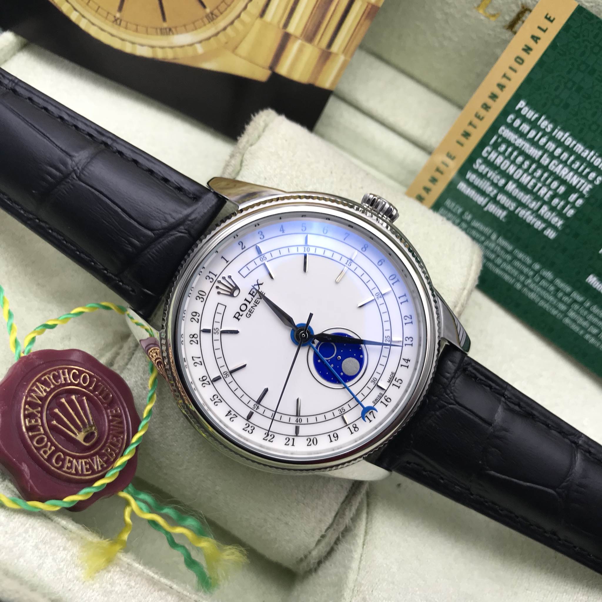 นาฬิกา Rolex Cellini Moonphase 2017 Rose - Gole 39MM.