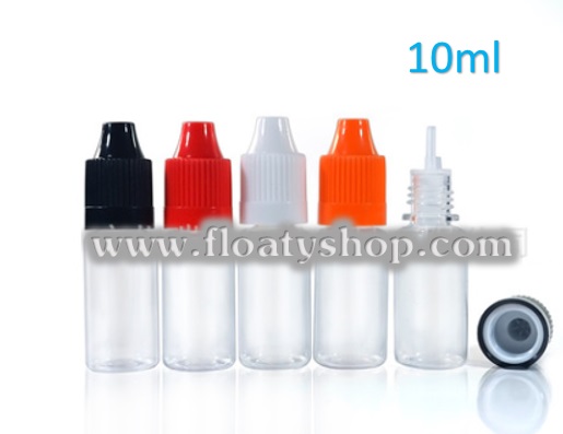 10ml PET ขวดหยดใส ฝาดับเบิ้ลล็อค