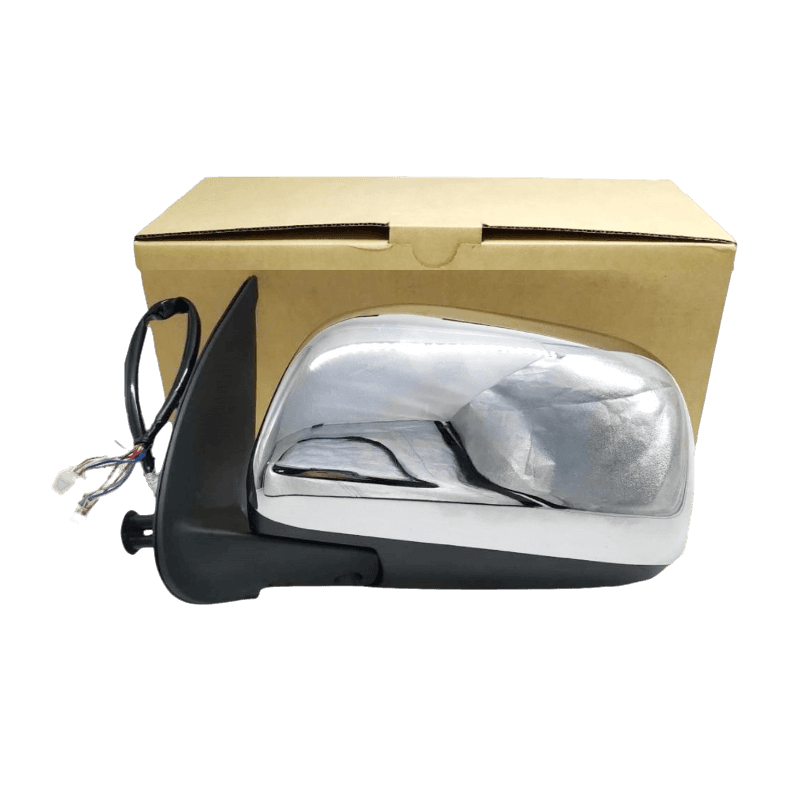 กระจกมองข้าง TOYOTA VIGO(วีโก้) โฉมที1,2 รุ่นปรับ+พับไฟฟ้า 5สาย ปลั๊กขั้วเล็ก ชุบโครเมียม ปี2004-2011 -ราคาต่อข้าง-