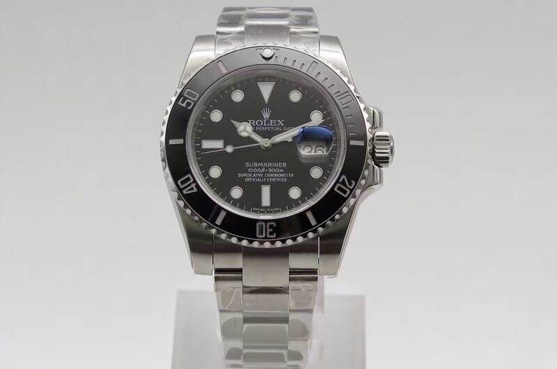 นาฬิกา Rolex Submariner Black Dial 114060 Swiss Grade งาน Swiss งาน Factory Noob V.7 เครื่อง ETA2824