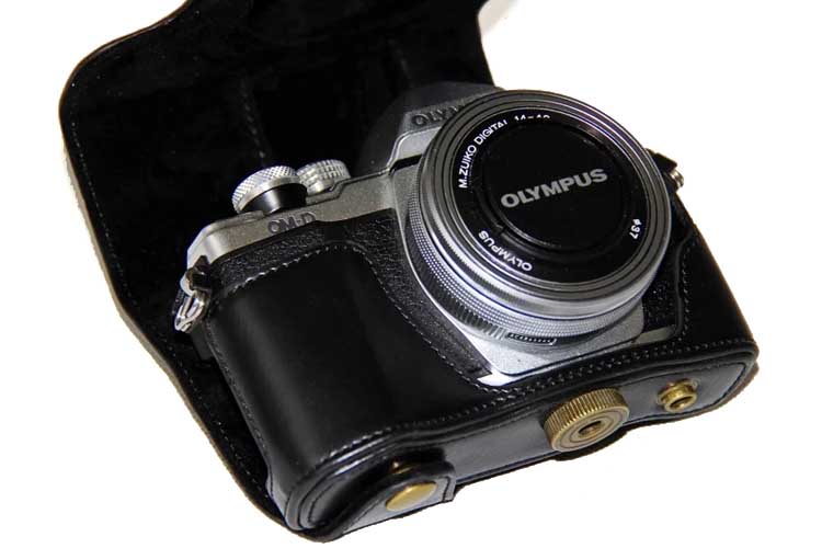 Bag Leather Case For olympus EM10 II