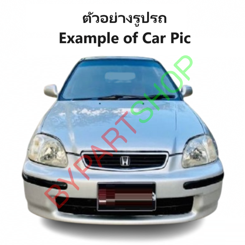 หน้ากระจัง HONDA CIVIC(ซีวิค) โฉมไฟตาโต รุ่นที่1 คาดโครเมียม ไม่มีโลโก้ ปี1996-1998 (รหัส:CV'96)