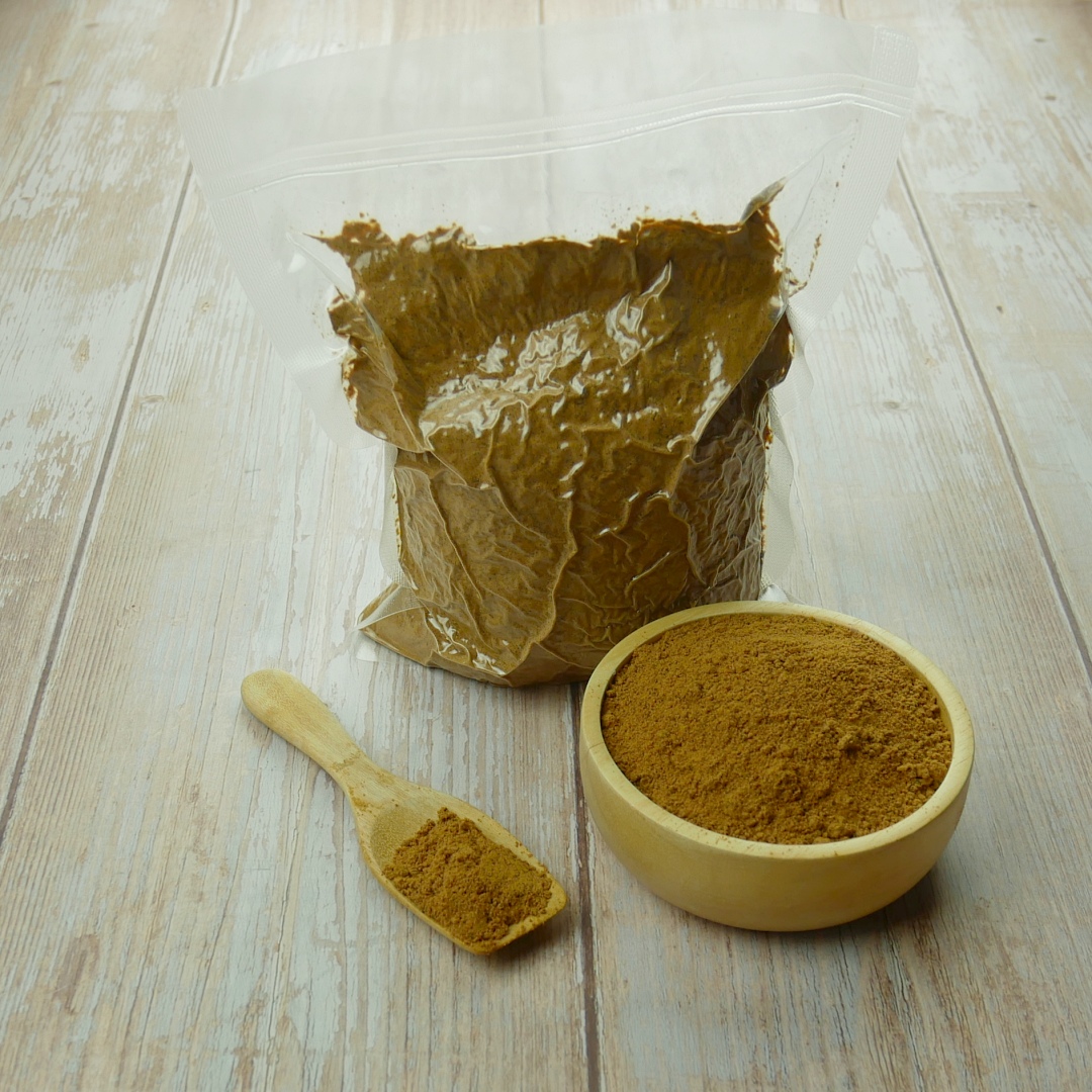 ถั่วเน่าป่น | ผงถั่วเน่า | ถั่วเน่าป่นรมควัน ขนาด 500 กรัม