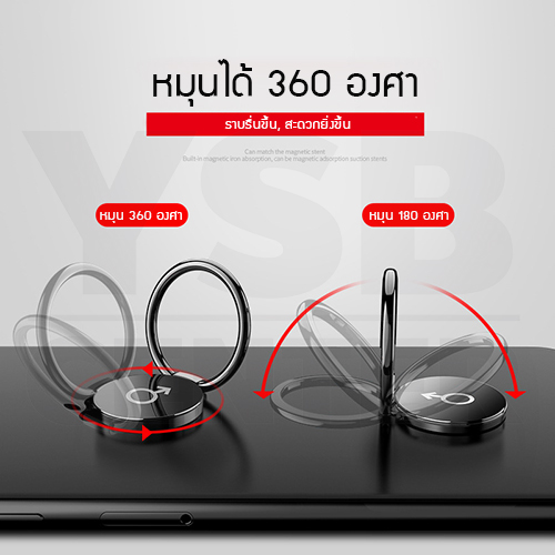 1แถม 1 iRing แหวนสำหรับยึดโทรศัพท์ หมุนเปลี่ยนมุมได้ 360 ํ