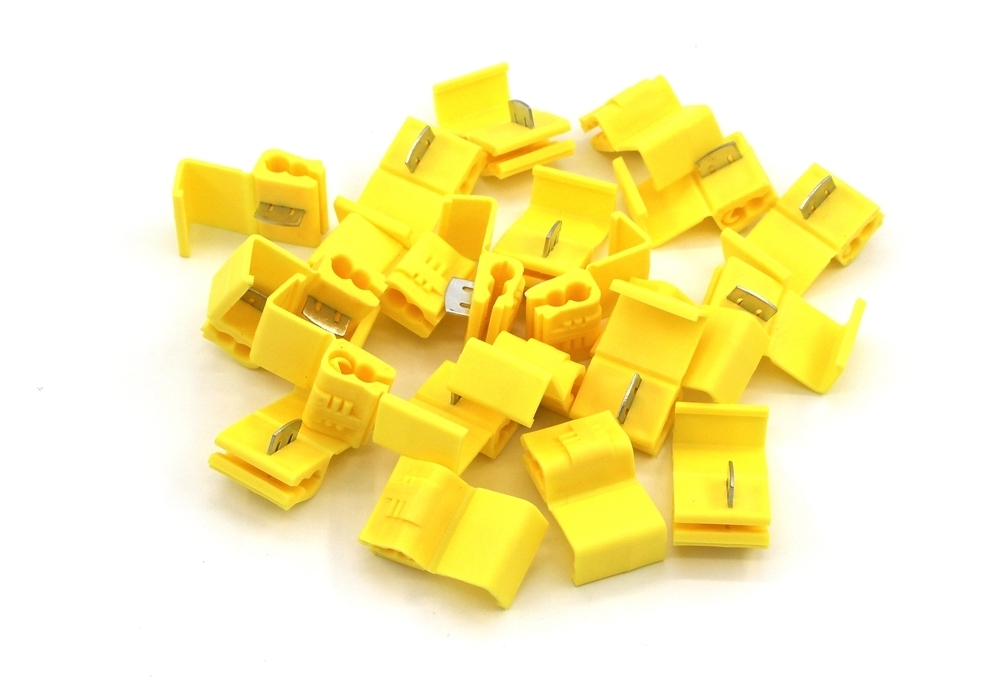 ตลับต่อสายไฟรถยนต์ ( สีเหลือง ) 4.0-6.0 Sq.mm 50 ชิ้น ต่อแพ็ค