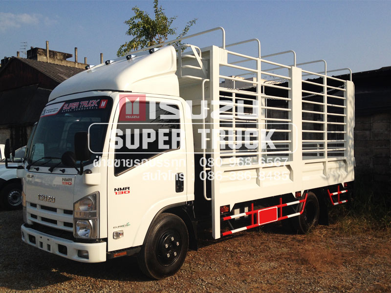 ISUZU NMR แบบกระบะคอก (ช่วงต่อยาว 4.3เมตร)