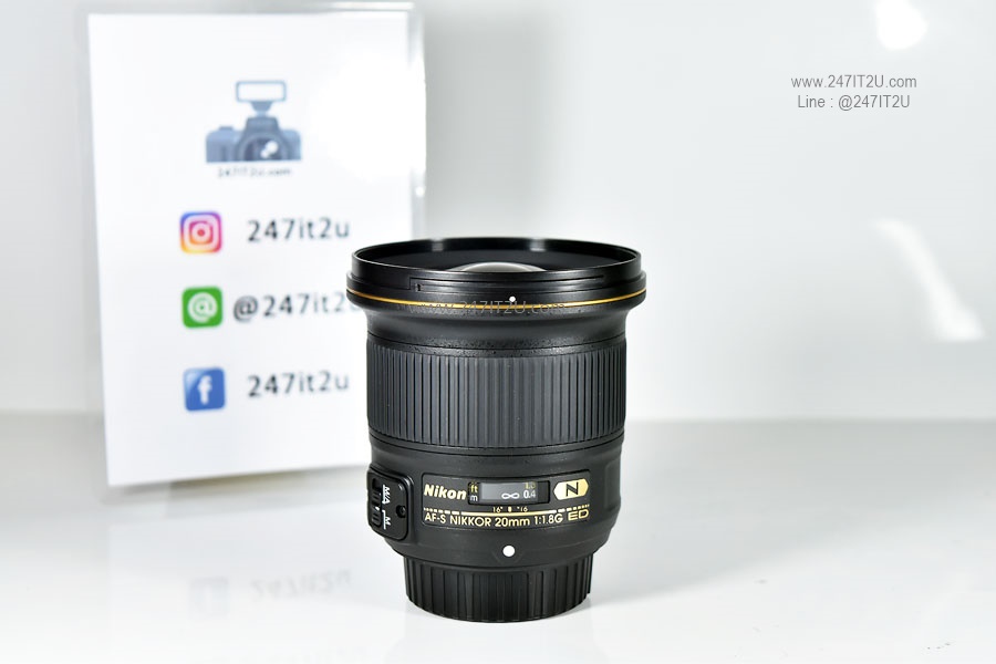 เลนส์ Nikon 20mm f1.8G เครื่องศูนย์ ยกกล่อง