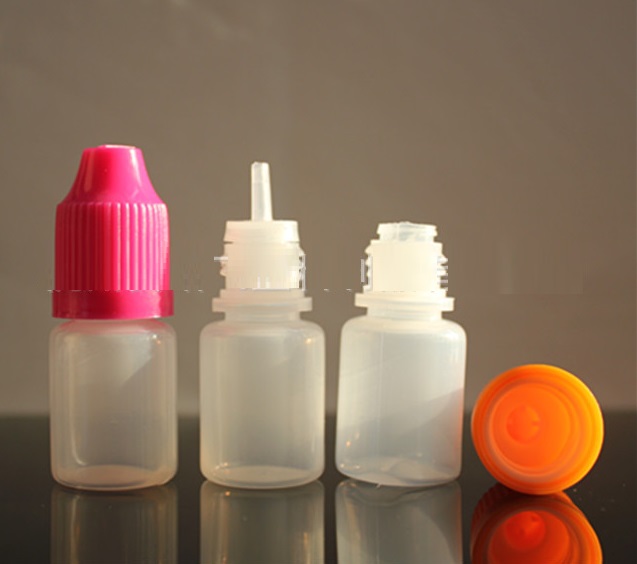 5ml PE ขวดหยดขาวขุ่น ฝาดับเบิ้ลล็อค