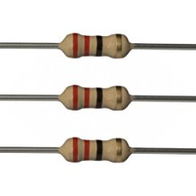 Resistors 22 Ohm 1/4W 5% Carbon Film