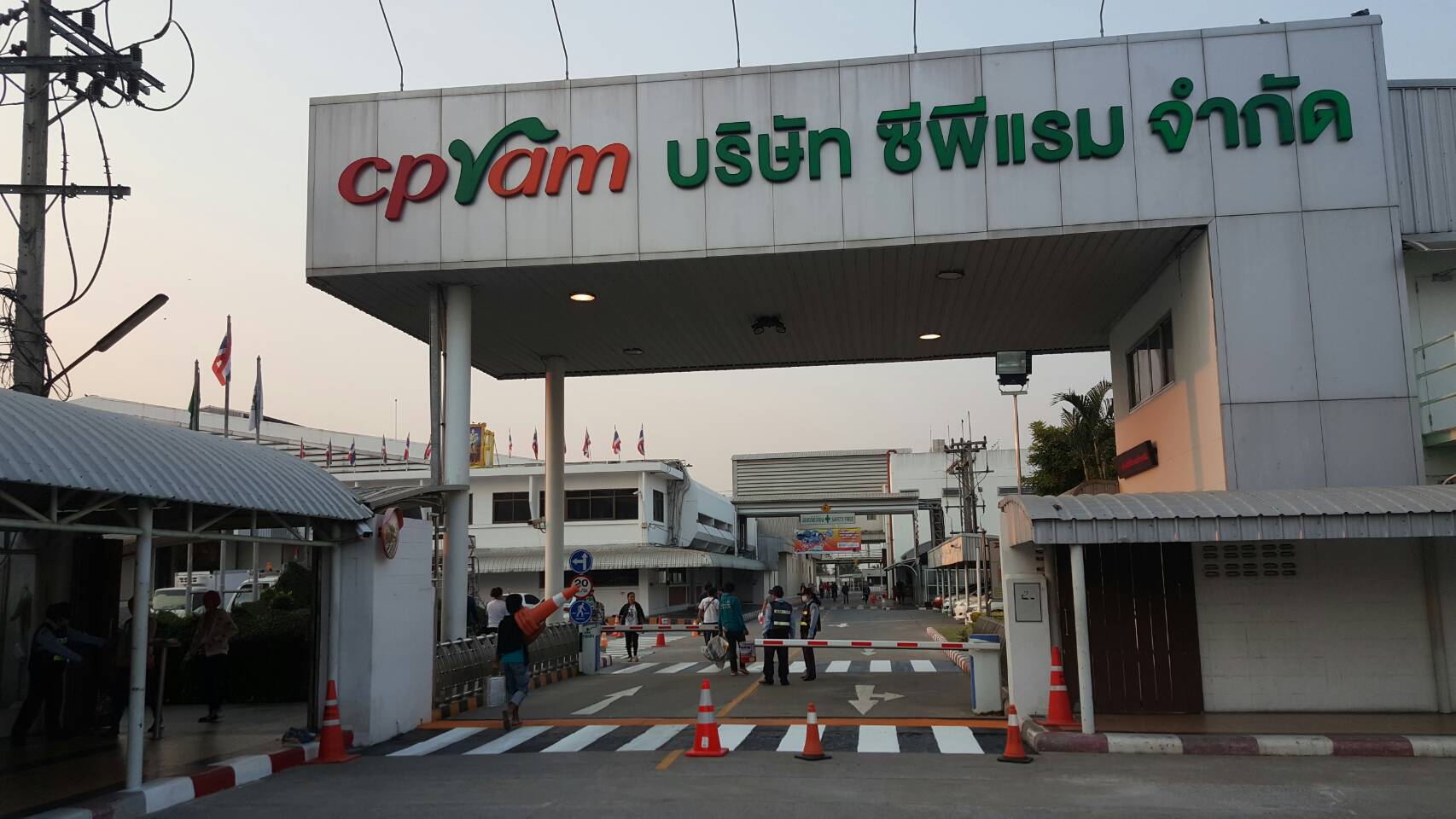 ทางม้าลายภายในโรงงาน