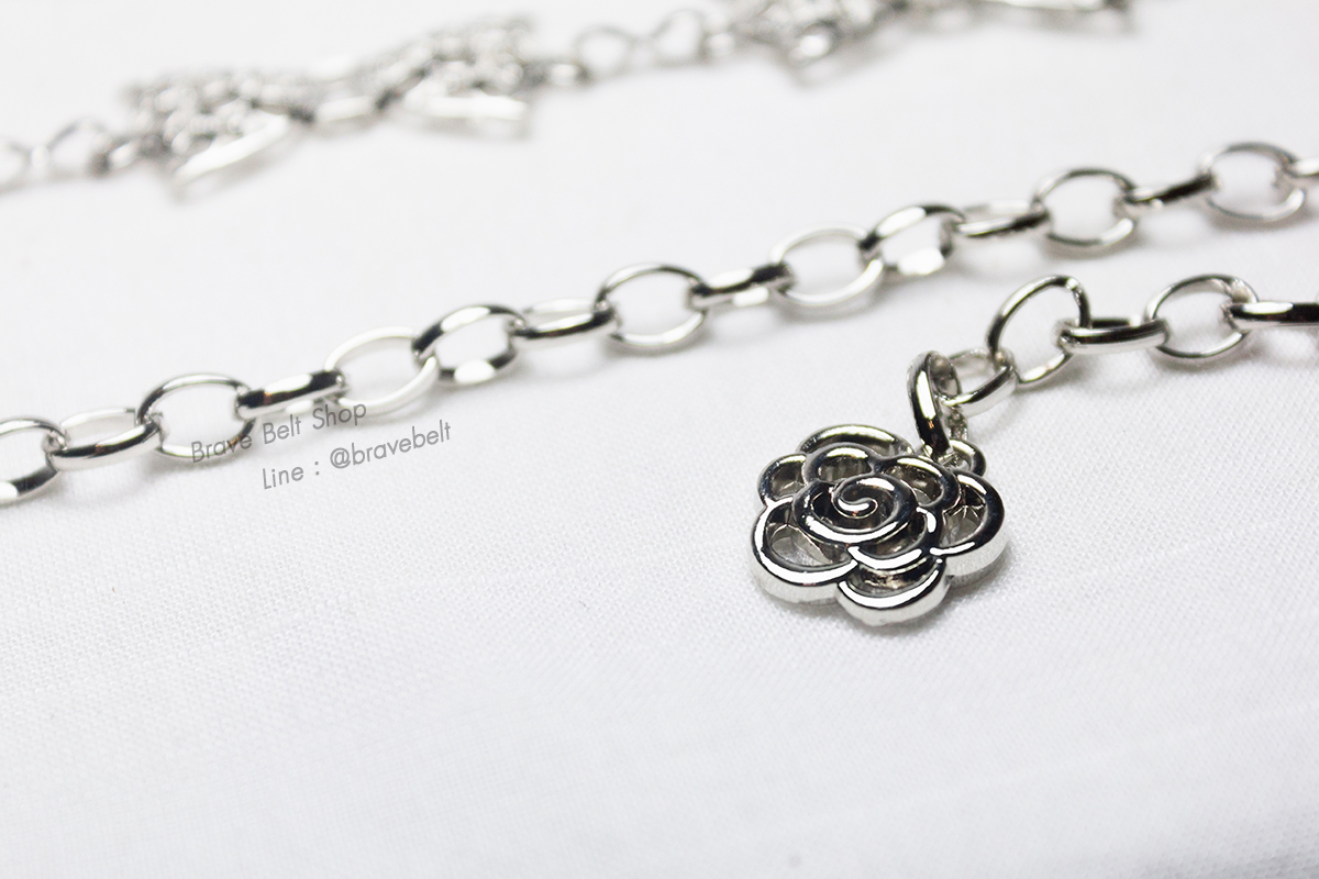 เข็มขัดผ้าไหม ผ้าซิ่นสวยๆ รูปโบว์สายโซ่