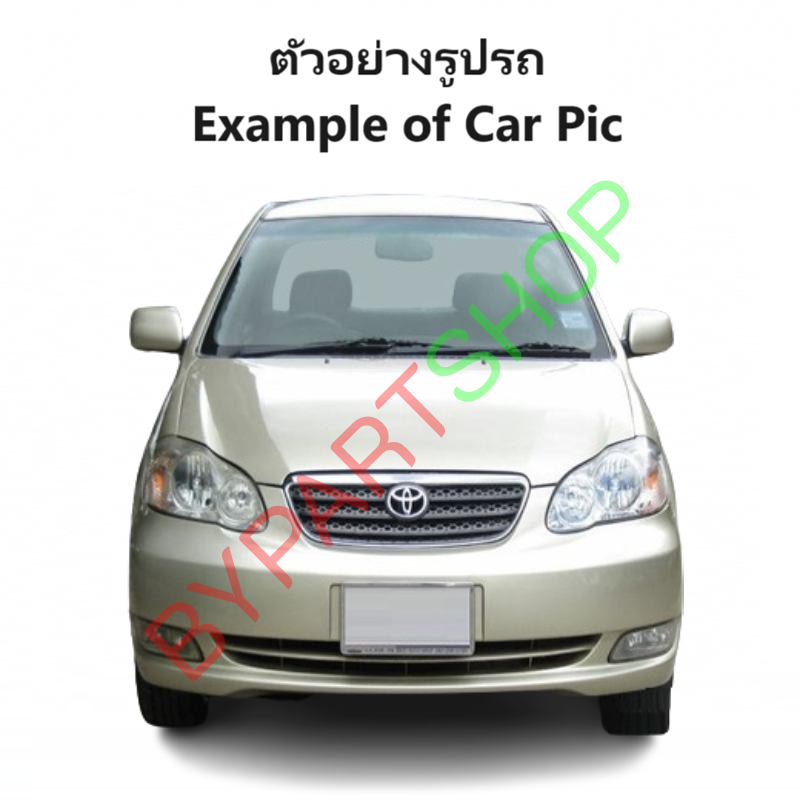 กระจกมองข้าง TOYOTA ALTIS(อัลติส) โฉมหน้าหมู รุ่นปรับ+พับไฟฟ้า 5สาย ปี2001-2007 (ฝาครอบดำ, งานไม่ทำสี) -ราคาต่อข้าง-