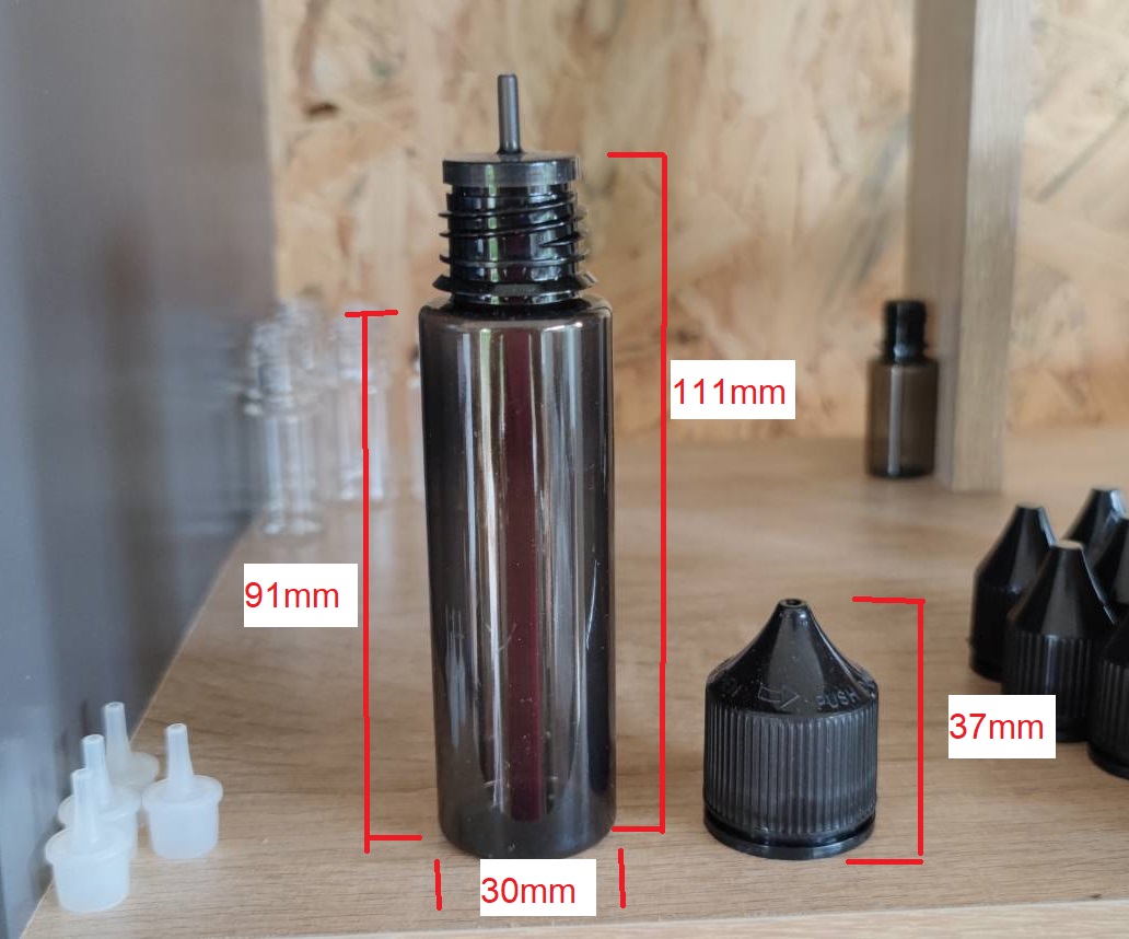 60ml V3 ขวดเปล่า ขวดกอลิล่า