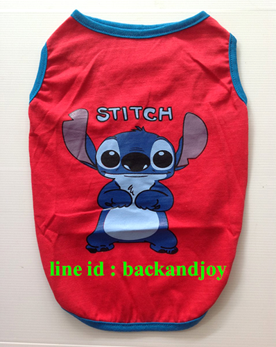 เสื้อผ้าสุนัข เสื้อหมา เสื้อยืดแขนกุด SBD6-65