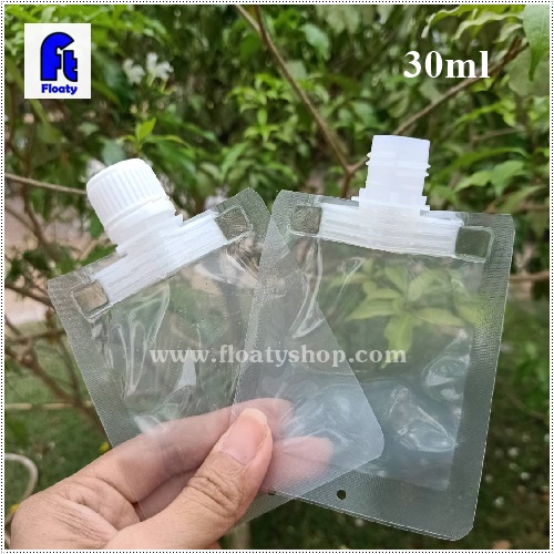 30ml ถุงใส่เจล ซองแบ่งครีม ถุงฝาเกลียว ใส