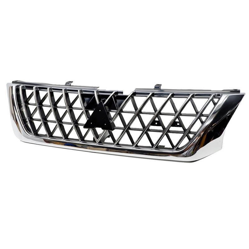 หน้ากระจัง MITSUBISHI STRADA(สตราด้า) รุ่นที่2 โฉมไฟตาเต็ม ชุบโครเมียม ไม่มีโลโก้ ปี2001-2003 (รหัส:STD'01 ชุบ)