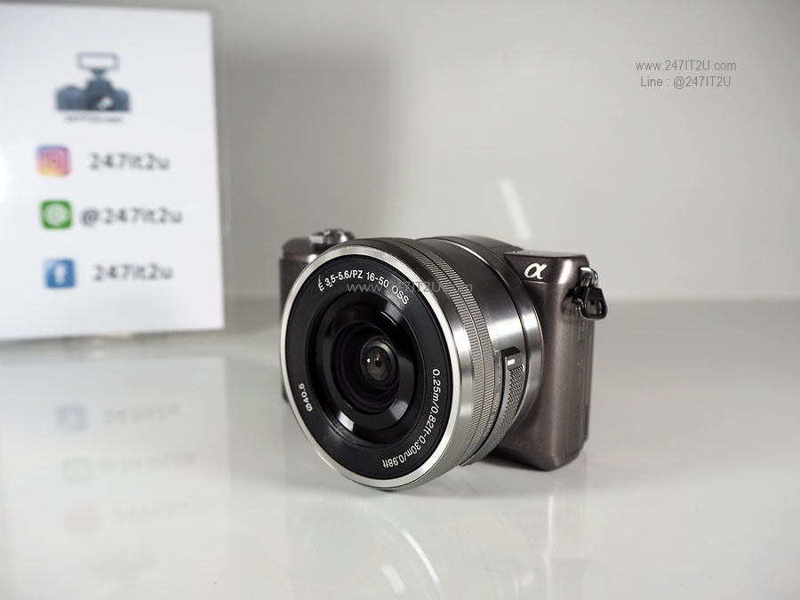 Sony A5100 พร้อมเลนส์ 16-50mm ชัตเตอร์ 7xx ครั้ง brown