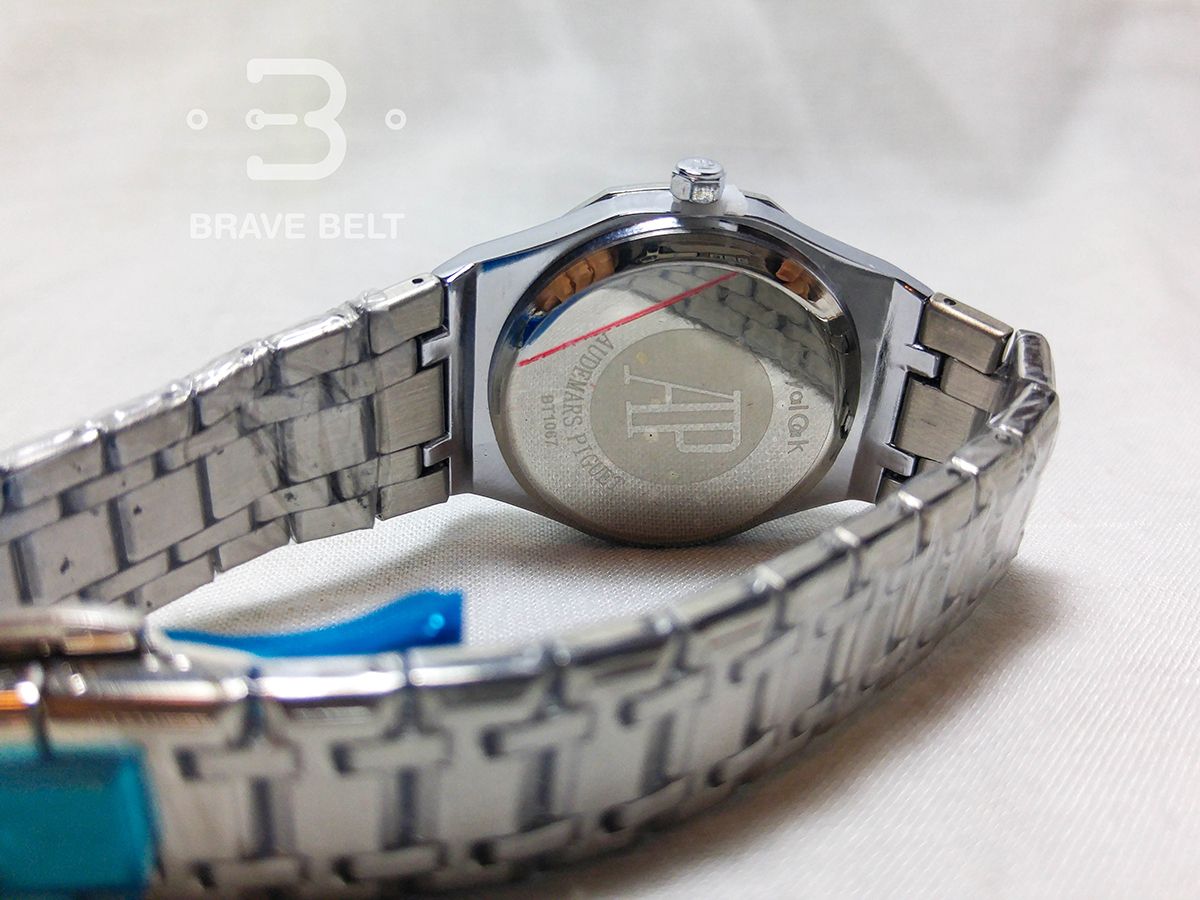 นาฬิกา Audemars Piguet หน้าปัดดำ เรือนสีเงิน Topmirror