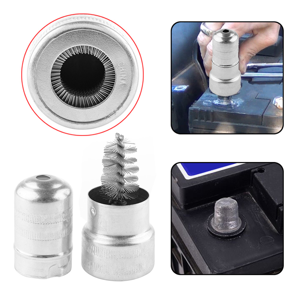 แปรงขัดหัวขั้วแบตเตอรี่ รถยนต์ Brush battery terminals