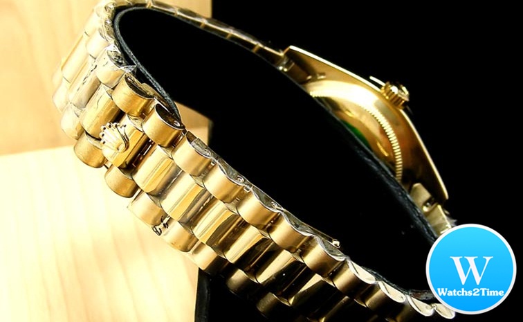 นาฬิกา Rolex Day-Date II Yellow Gold President White Dial เลขโรมัน Men Size