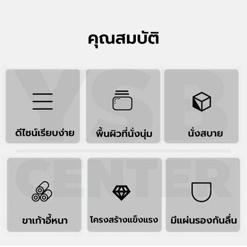 เก้าอี้ พลาสสติก นั่งสบาย กว้าง แข็งแรง สไตล์โมเดิร์น YL0271 - YL0285