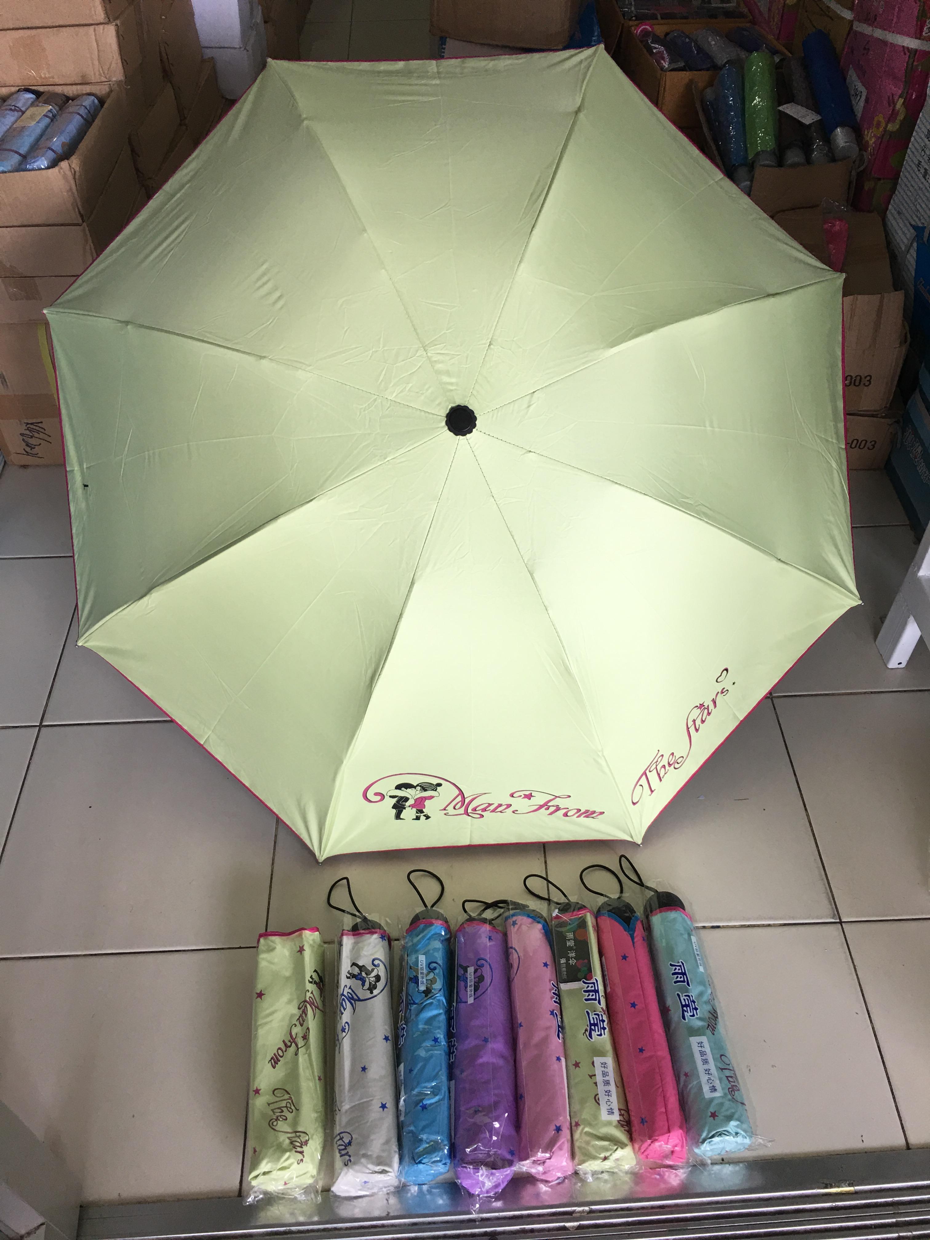 ร่มโค้งแฟชั่นยูวีสีดำ รหัส695