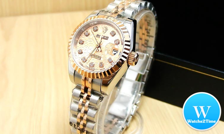 นาฬิกา Rolex Datejust Jubilee 36 mm.& Lady Size 26 mm. Steel Rose Gold 2K