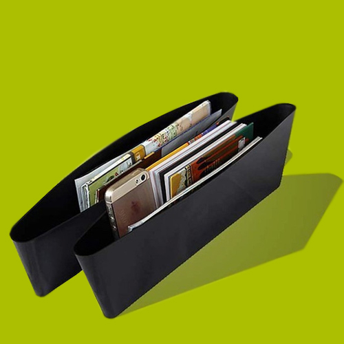 ที่เก็บของข้างเบาะรถยนต์ ที่จัดระเบียบในรถ กล่องใส่ของเสียบช่องระหว่างเบาะในรถ แพ๊ค 2 ชิ้น ขนาด 36.8X9.6 cm