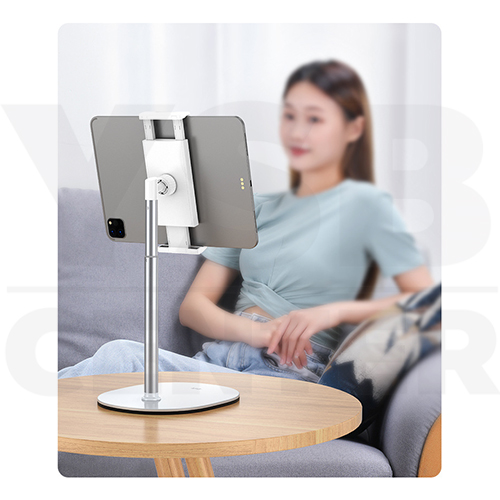 แท่นวาง แท็บเล็ต iPad มือถือ แท่นวางตั้งโต๊ะ พร้อม ที่หนีบ ดีไซน์ทันสมัย พกพาสะดวก รุ่น J1M033-X7