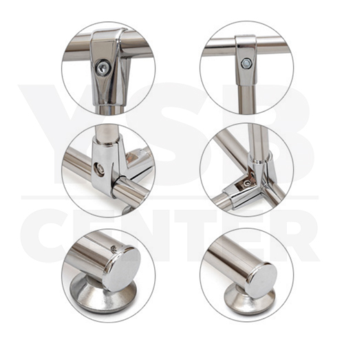 ราว ตากผ้าสเเตนเลส บาร์คู่ ยาว 150 cm. สูง 160 cm. กว้าง 50 cm. รุ่น CB0008-CL-150-2