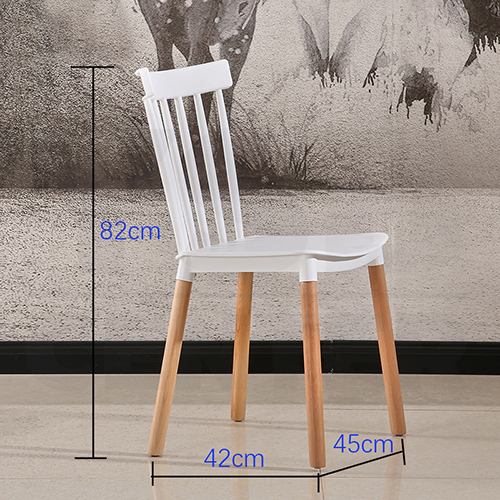 เก้าอี้พลาสติก เก้าอี้ขาไม้บีช เก้าอี้ทานอาหาร เก้าอี้ร้านกาแฟสไตล์โมเดิร์น เก้าอี้โครงขาไม้ที่นั่งพลาสติกเกรด PP รุ่น F177 - F183