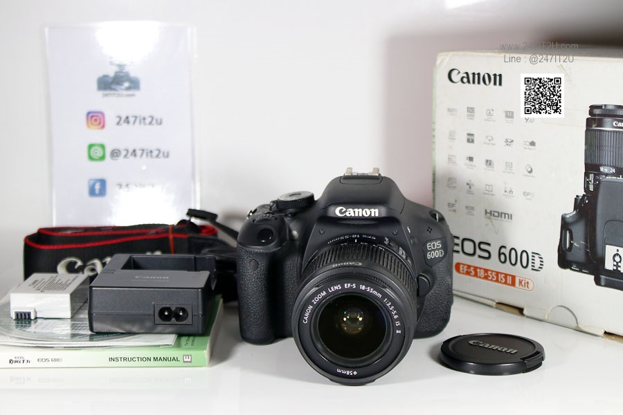 Canon 600D พร้อมเลนส์ 18-55mm is II