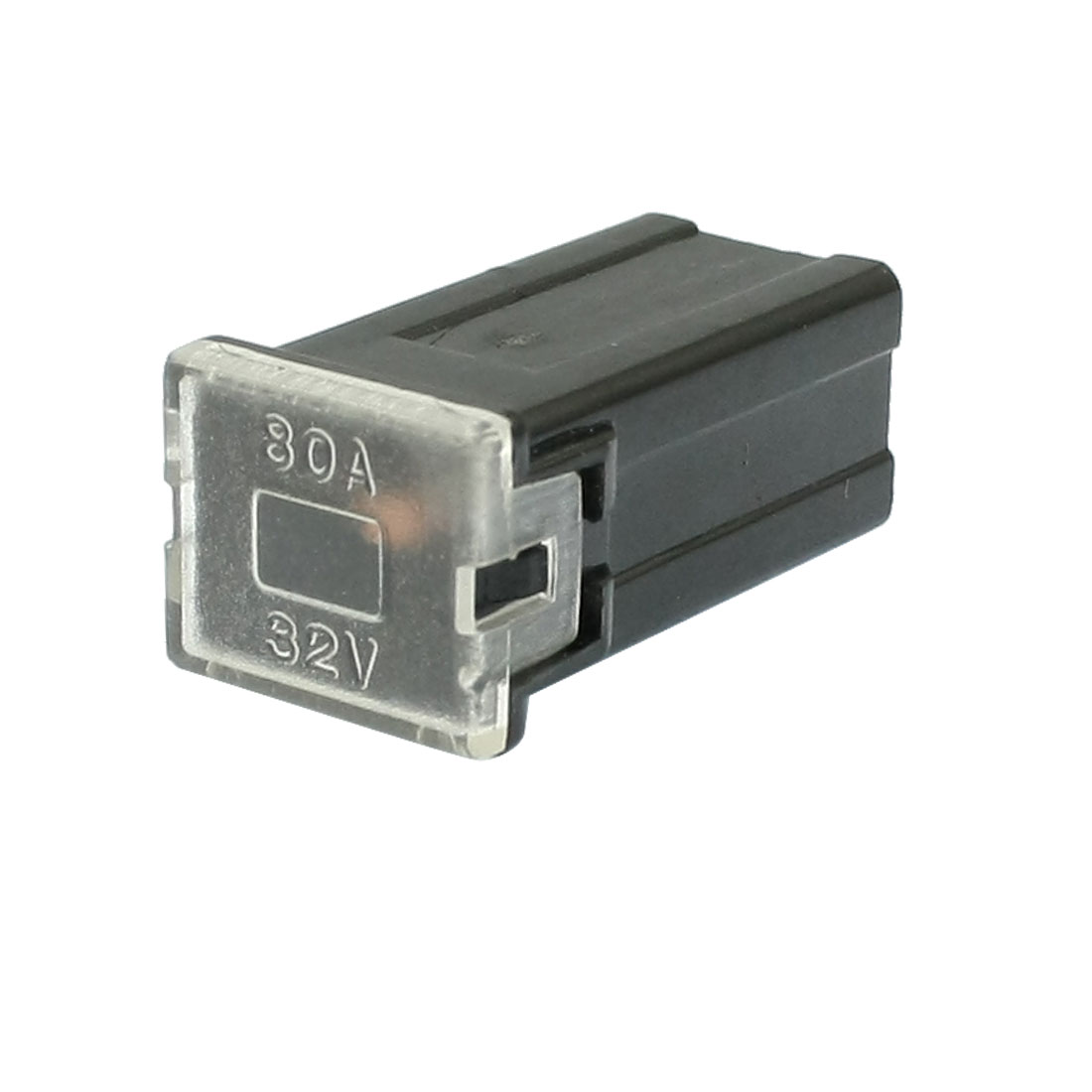 ฟิวส์เมนตัวเมีย 80 แอมป์ สีดำ BLACK ทรงยาว กว้าง 14.3 x ยาว 27 x ฐานกว้าง 12.3 mm FUSE MAIN