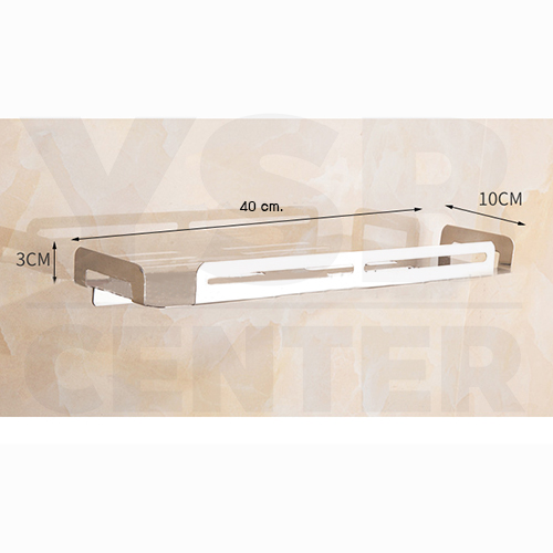 CASSA ชั้นวางของสแตนเลสในห้องน้ำ 1 ชั้น ชั้นวางของสแตนเลส ชั้นวางของในห้องน้ำ ชั้นสแตนเลส 304 ขนาด 40 , 50 cm.