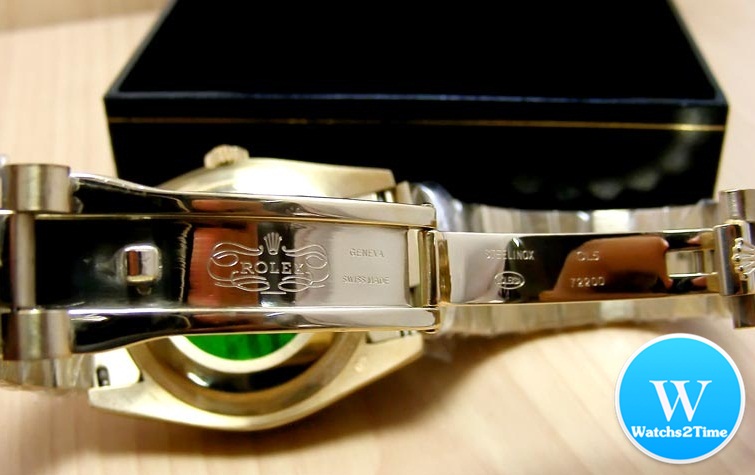 นาฬิกา Rolex Day-Date II Yellow Gold President White Dial เลขโรมัน Men Size