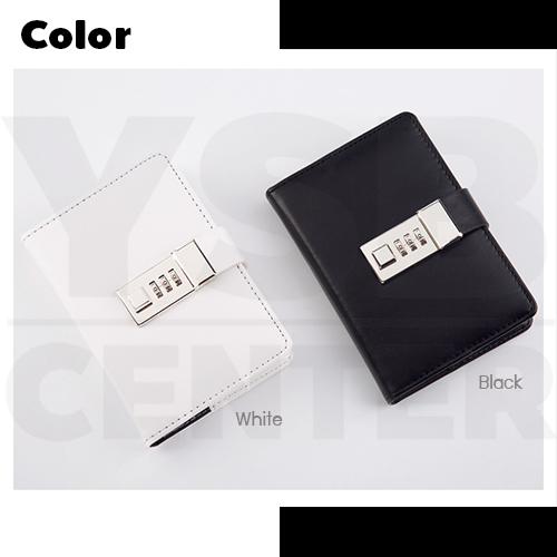 สมุดโน๊ต สมุดบันทึก ไดอารี่ สมุดเขียน A7 มีเส้น มีที่ล๊อครหัส ปกหนัง PU พกพาง่าย